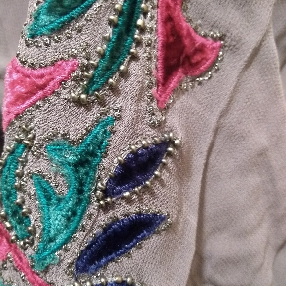 Anthropologie Dresses & Skirts - Delicate Beaded Stitched Flowy Anthropologie Dress